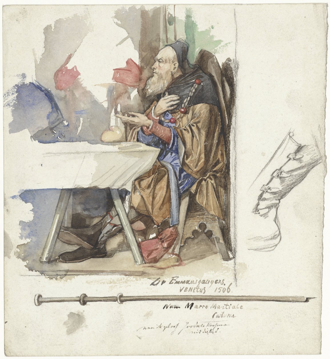 Emmaus'taki Akşam Yemeği'nden Detay by Jac van Looij