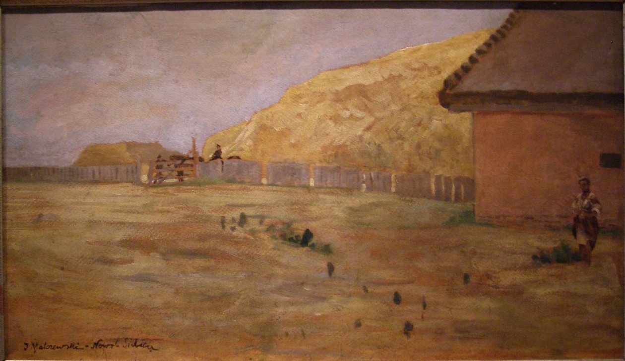  Landscape from Nowo-Sielica.nPolski: Pejzaz z Nowo-Sielicy.n by Jacek Malczewski
