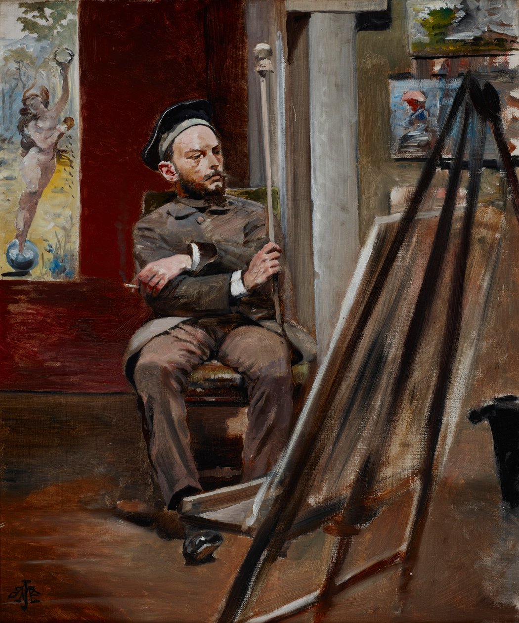 Stanisław Tondos'un Portresi, 1902 dolayları (tuval üzerine yağlıboya) by Jacek Malczewski