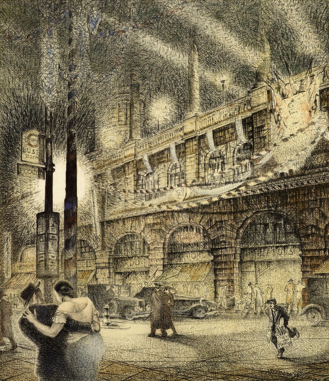 Taç Giyme Akşamı, Londra 1937, 1937 by Jack Coburn Witherop