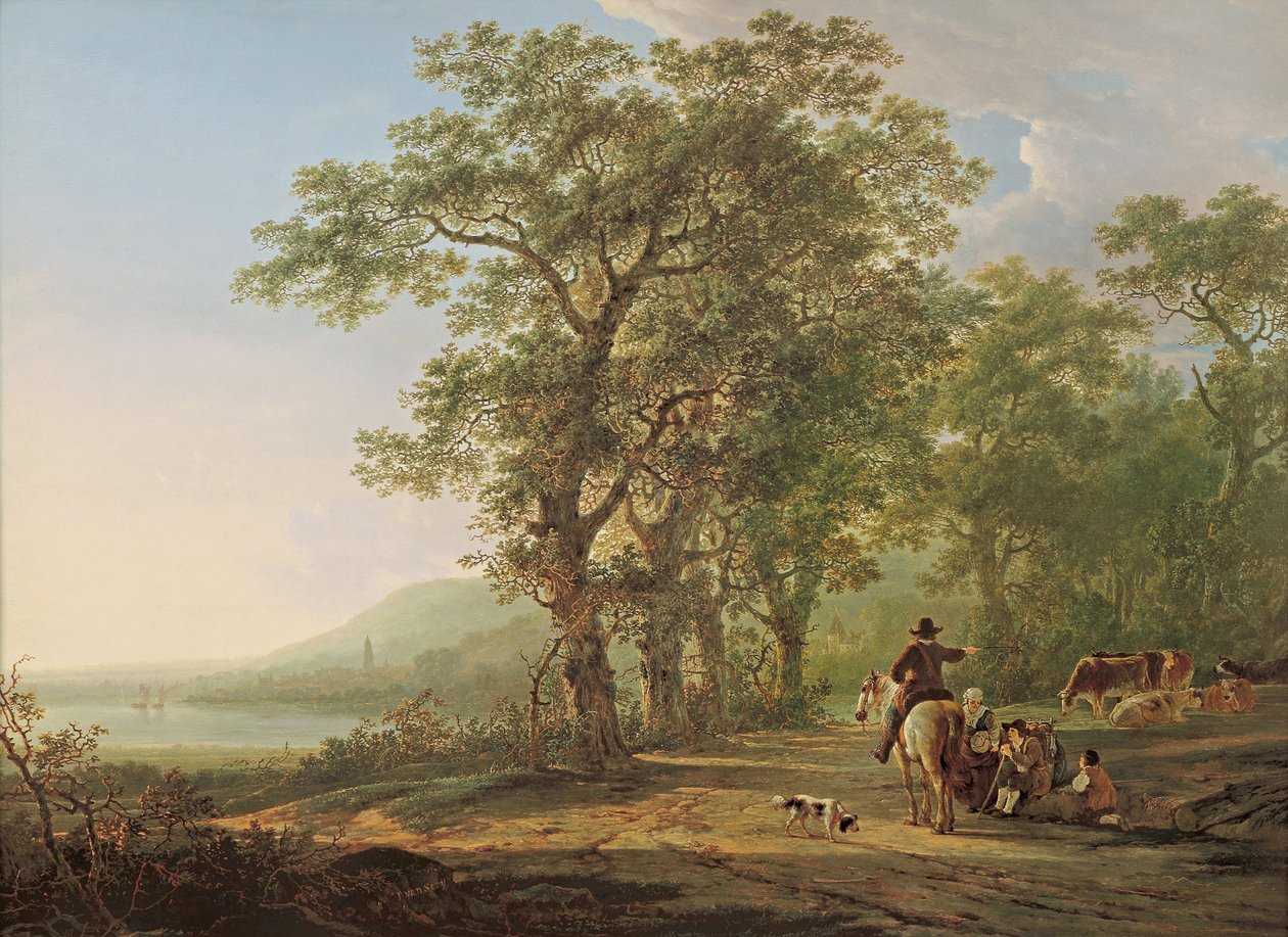 Bir orman manzarasındaki rakamlar by Jacob van Strij