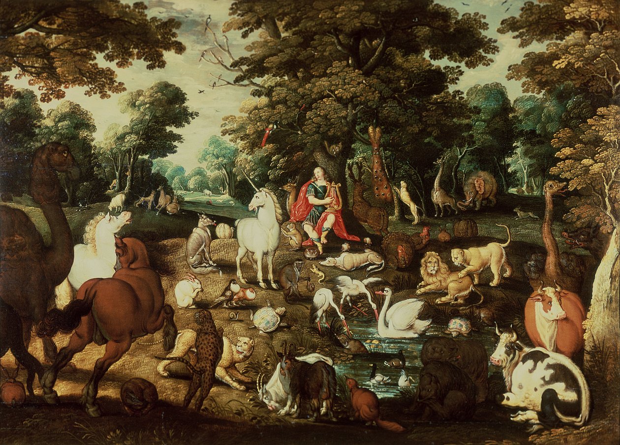 Hayvanları Büyüleyen Orpheus by Jacob Bouttats