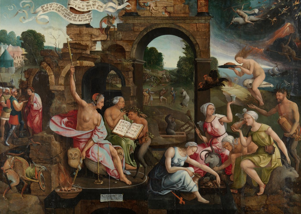 Saul ve Endor Cadısı, 1526 by Jacob Cornelisz van Oostsanen