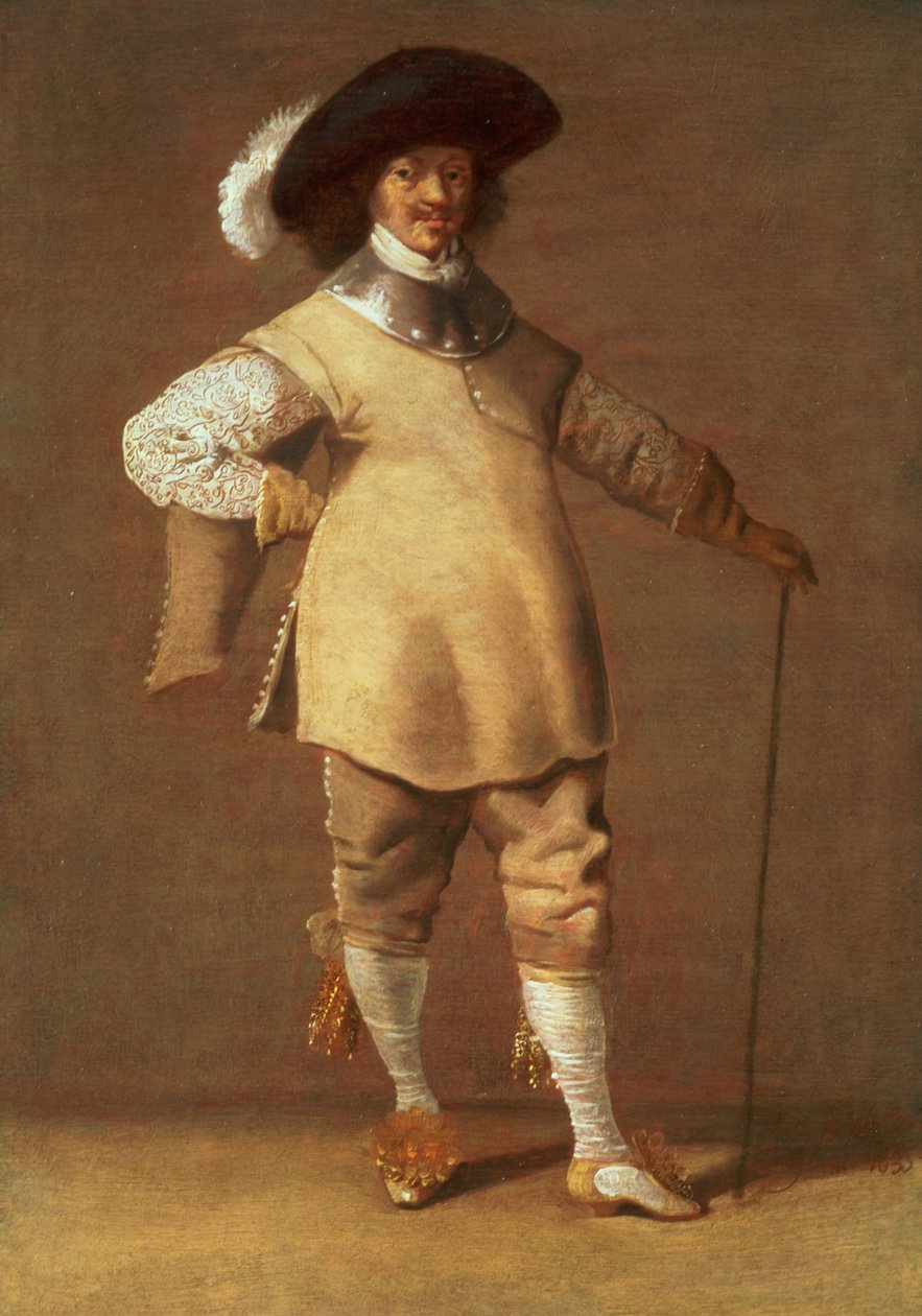 Bir İç Mekanda duran bir Cavalier, 1635 by Jacob Fransz van der Merck