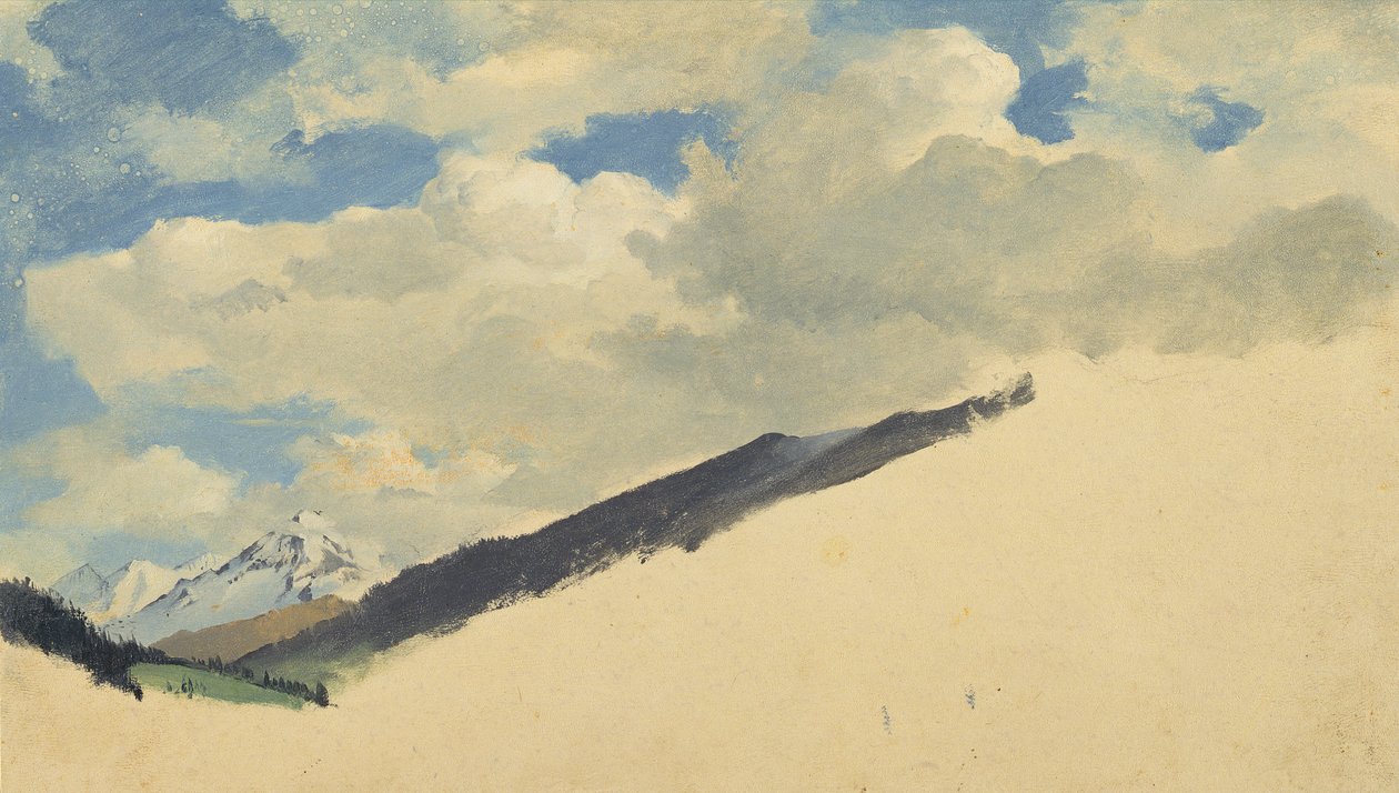 Tepeleri Olan Bulutların İncelenmesi, 1830 by Jacob Gensler