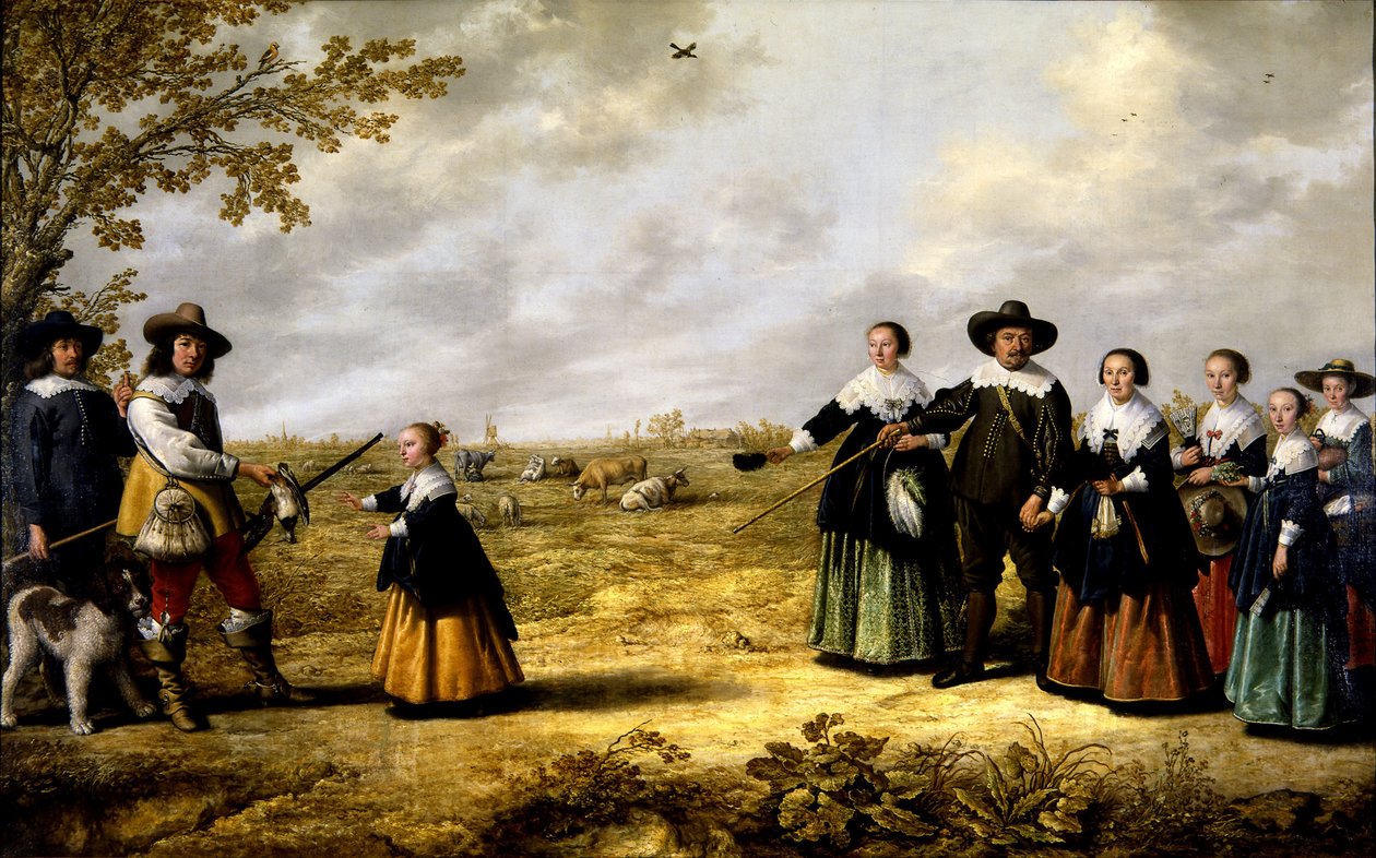 Manzaradaki Bir Ailenin Portresi by Jacob Gerritsz Cuyp