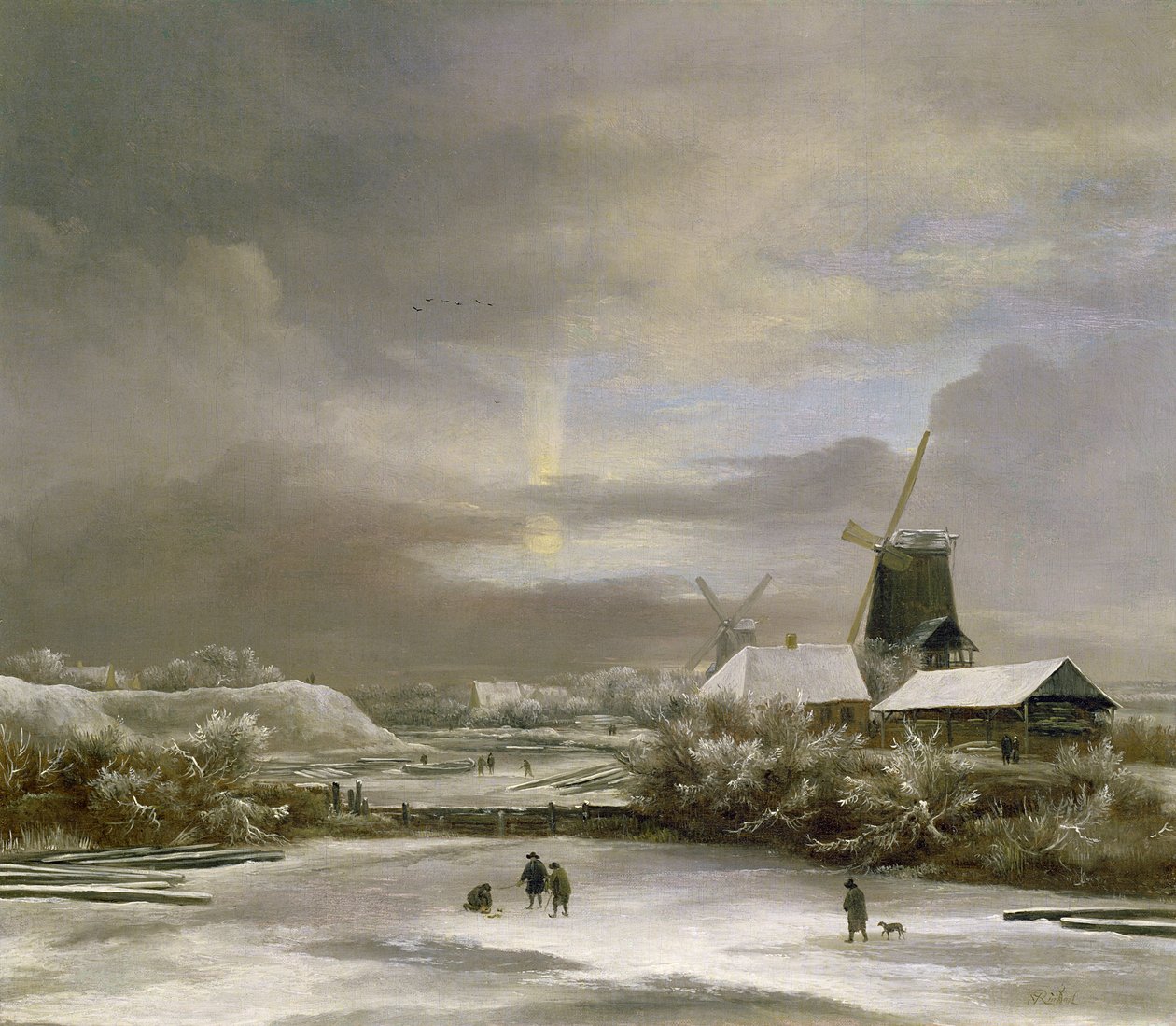 Kış Manzarası by Jacob van Ruisdael