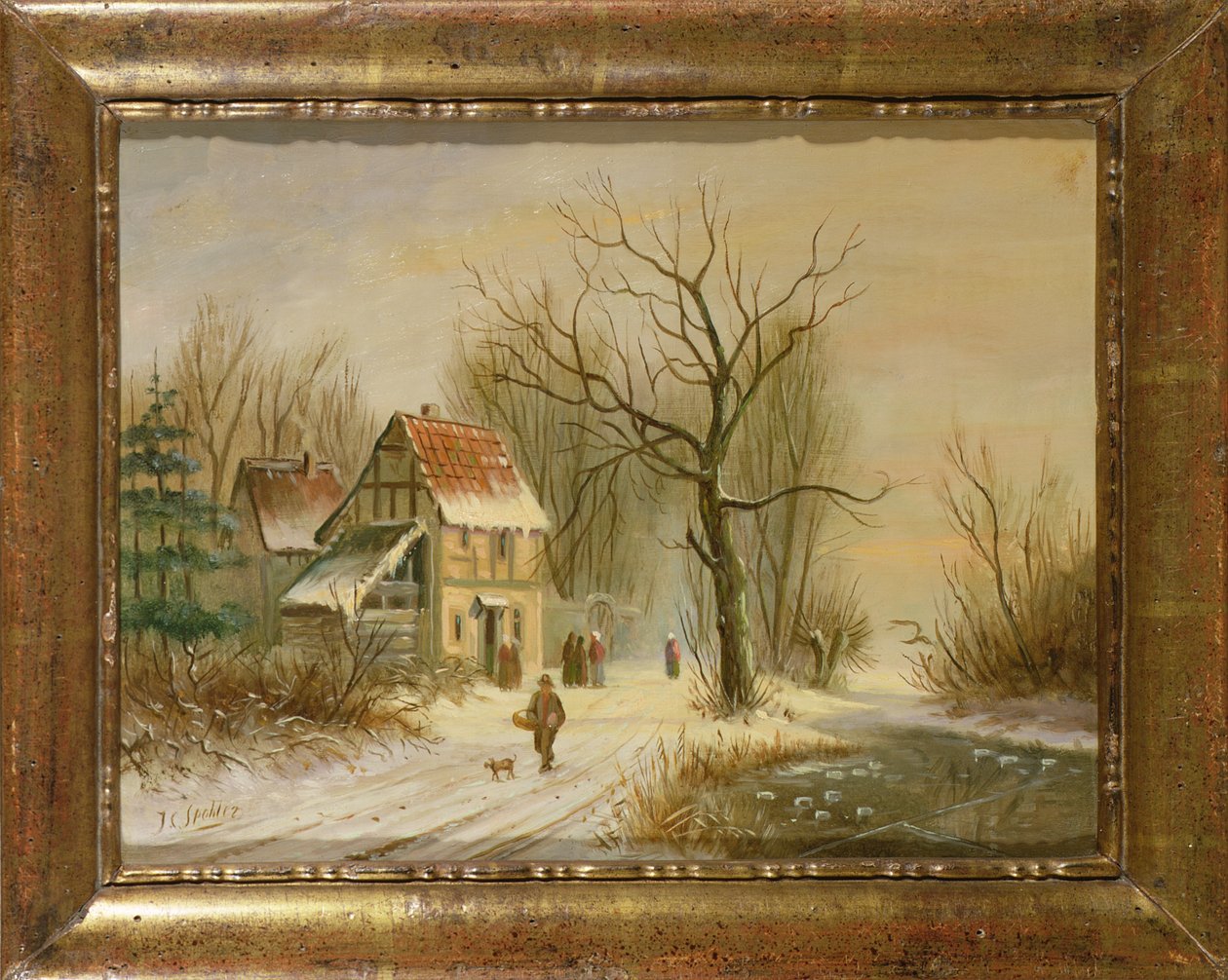 Kış sahnesi by Jan Jacob Spohler
