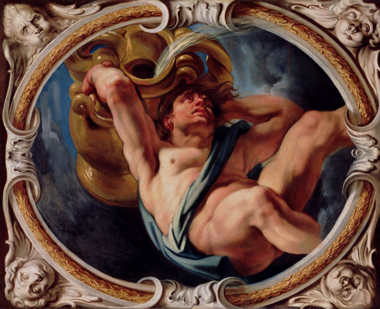 Kova, Zodyak İşaretlerinden (ayrıca bkz. 196700 - 196711) by Jacob Jordaens