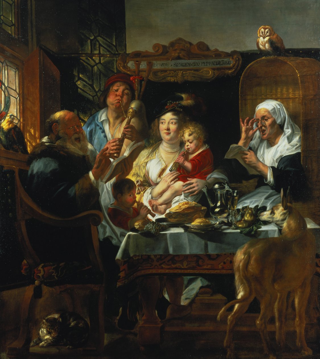 Eski Şarkı Olarak, Genç Boru by Jacob Jordaens