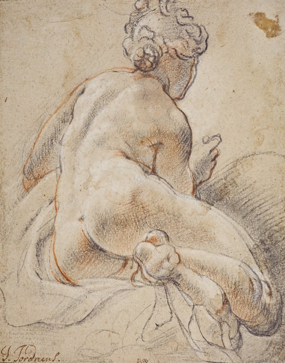 Çıplak Kadın, Arkadan Görünüş by Jacob Jordaens