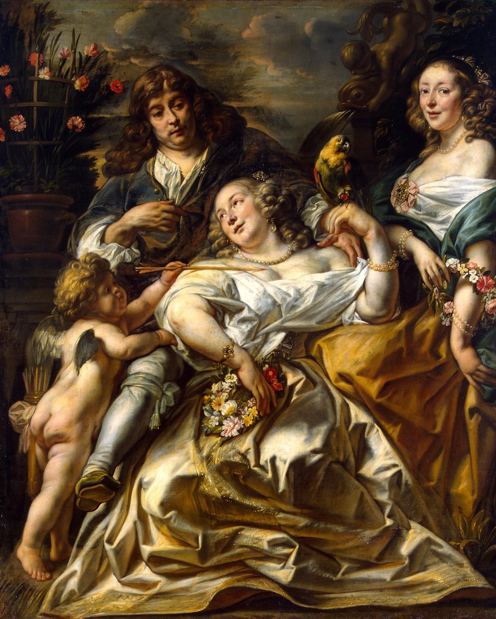 Bir Aile Portresi by Jacob Jordaens