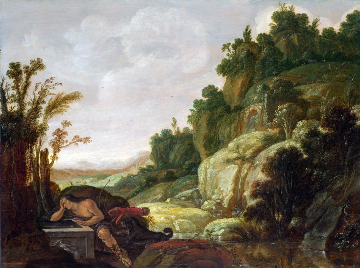 Kuyuda Nergis ile Manzara by Jacob Symonsz Pynas or Pinas