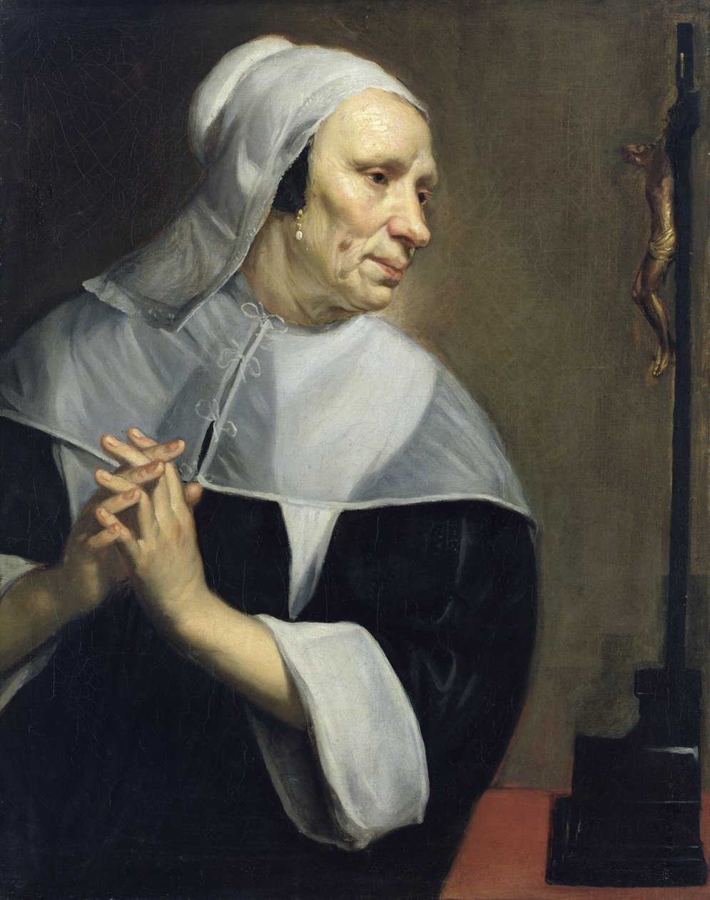 yaşlı kadın, dua by Jacob van Oost