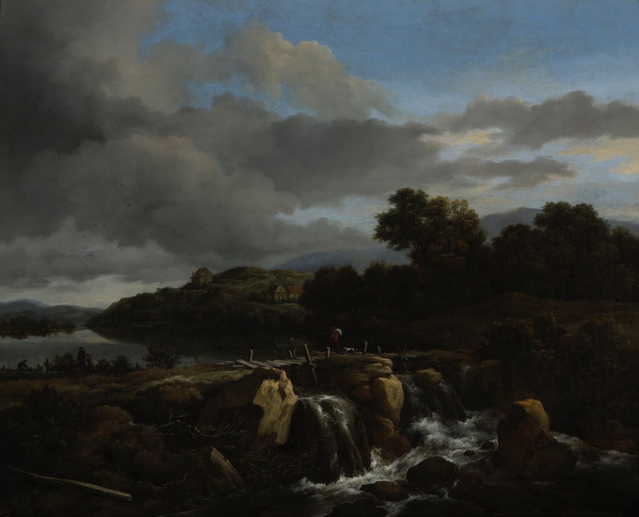 Cascade ile Peyzaj by Jacob van Ruisdael