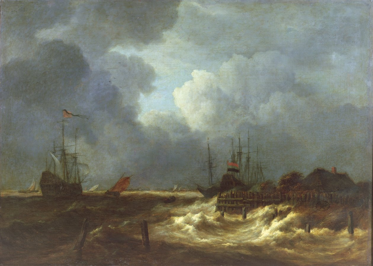 Fırtına by Jacob van Ruisdael