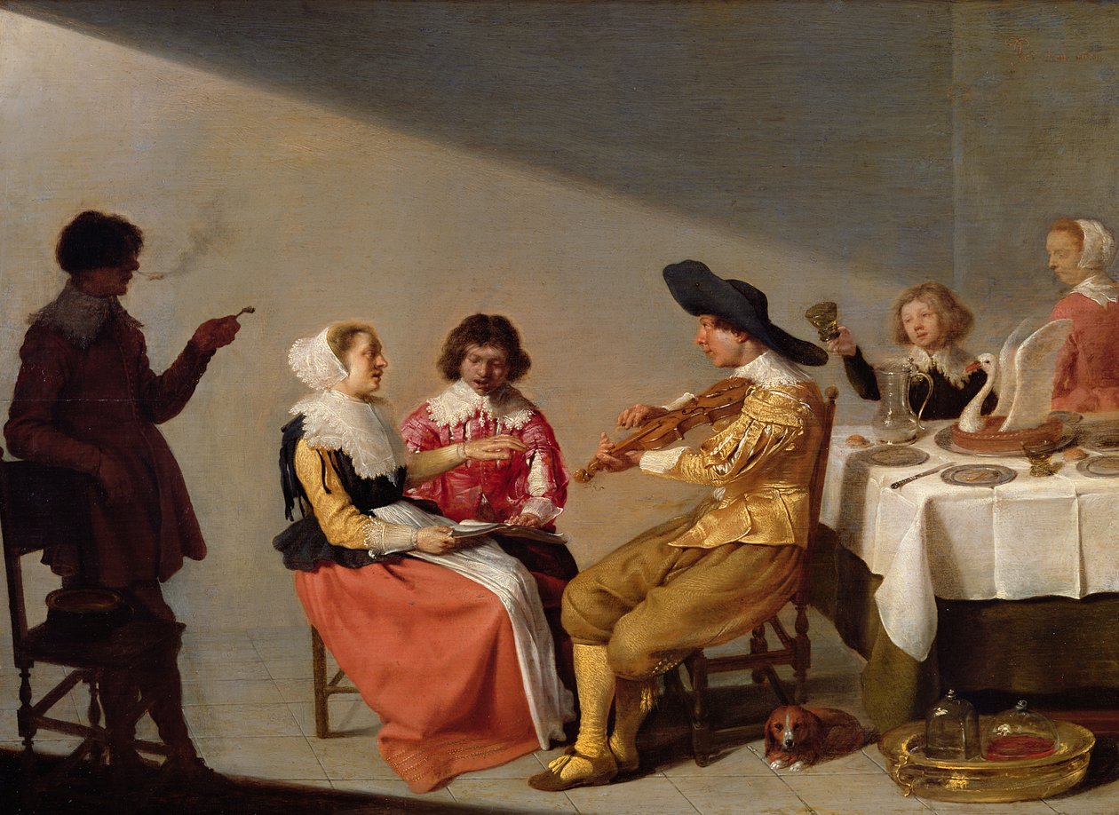 Müzikli Bir Parti, 1631 by Jacob van Velsen