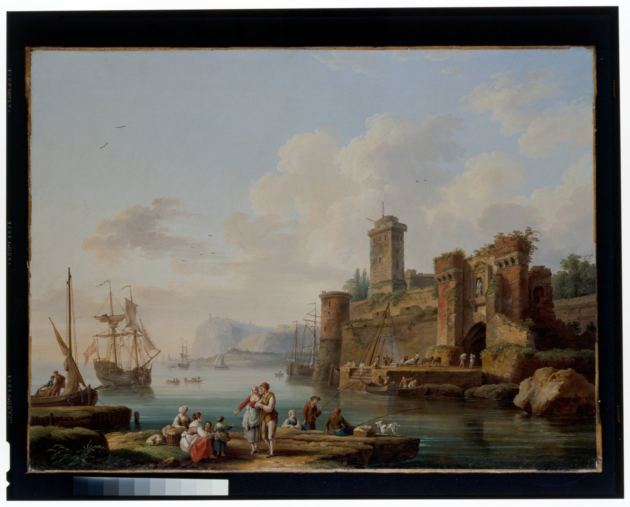 Bir Liman Manzarası by Jacob Philippe Hackert