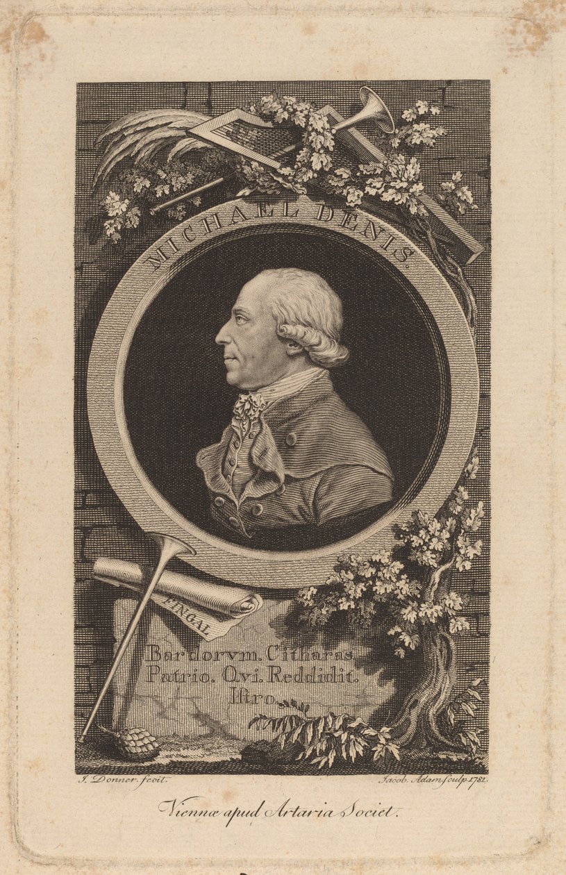 Johann-Michael Denis by Jacob Adam after Johann Donner