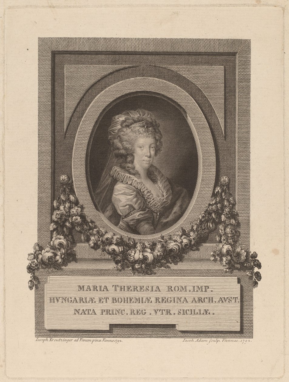 Marie-Thérèse, Kutsal Roma İmparatoriçesi by Jacob Adam after Josef Kreutzinger