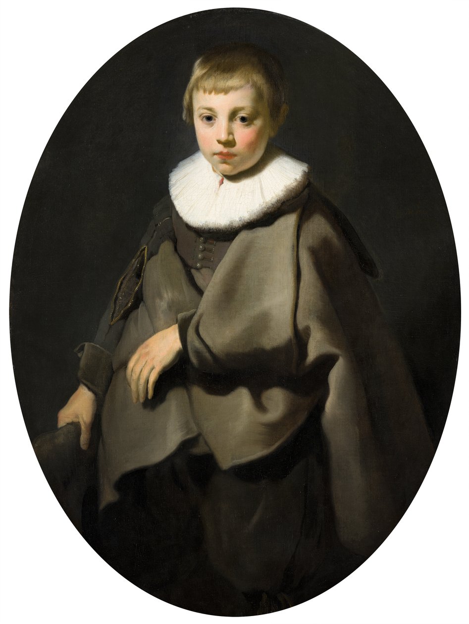 Gri Bir Çocuğun Portresi, 1634 by Jacob Adriensz Backer