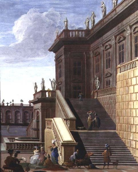 Barok Sarayın Avlusu by Jacob Balthasar Peeters