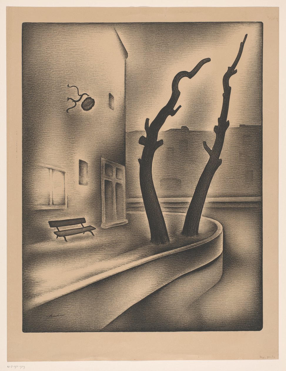 Bir kanalın köşesi by Jacob Bendien (signed by artist)
