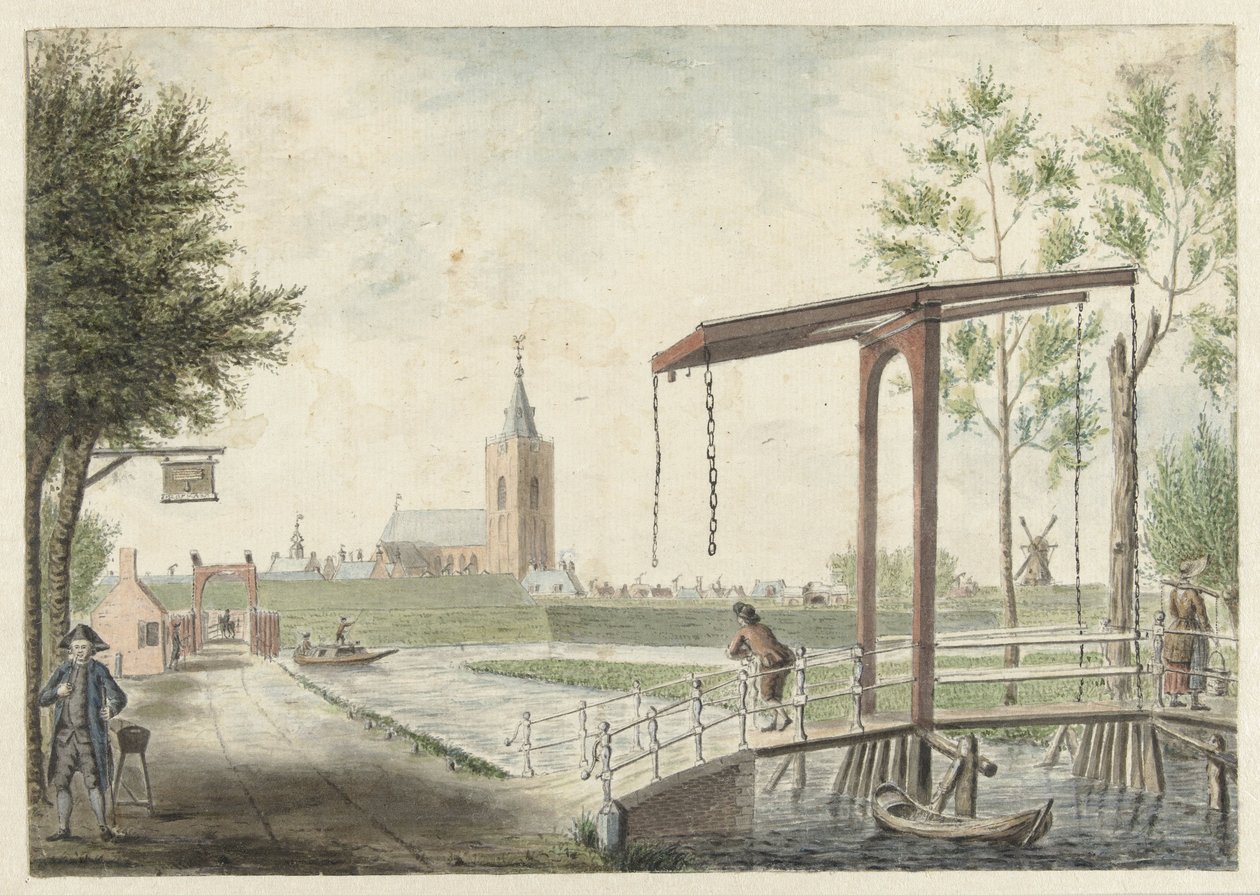 Naarden manzarası by Jacob Bolten