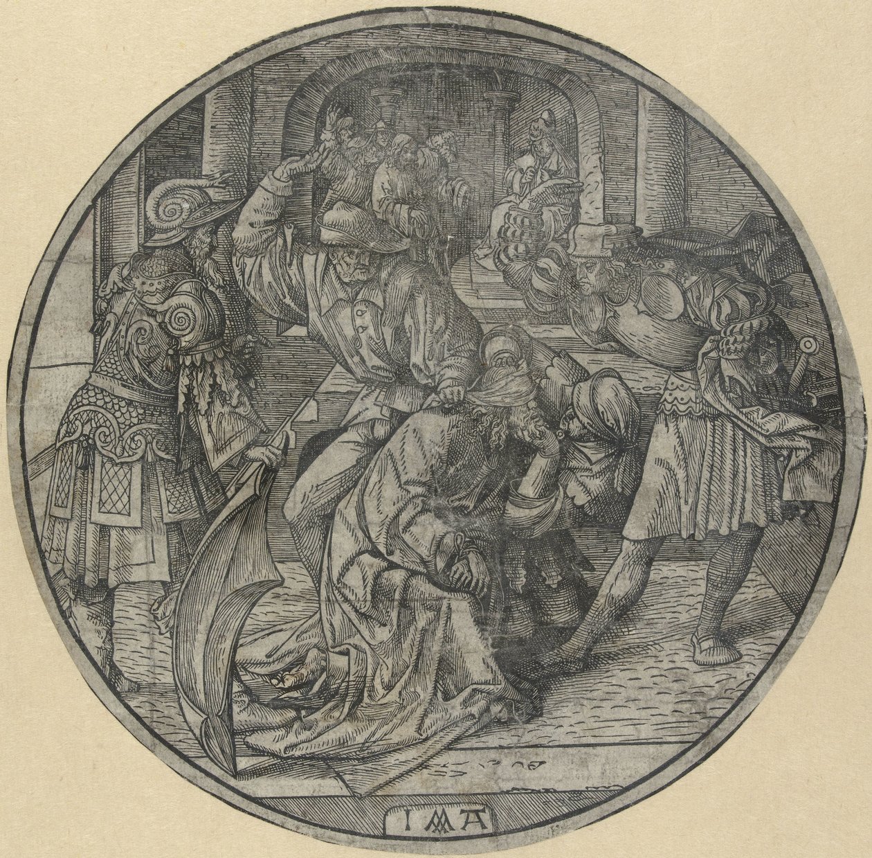 İsa ile alay etmek The Round Passion (dizi adı) by Jacob Cornelisz van Oostsanen