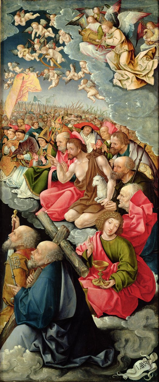 Üçlü Birliğe Tapınma ile Üç Parçanın sağ kanadı, 1523 (bkz. 242037, 242038, 242040) by Jacob Cornelisz van Oostsanen