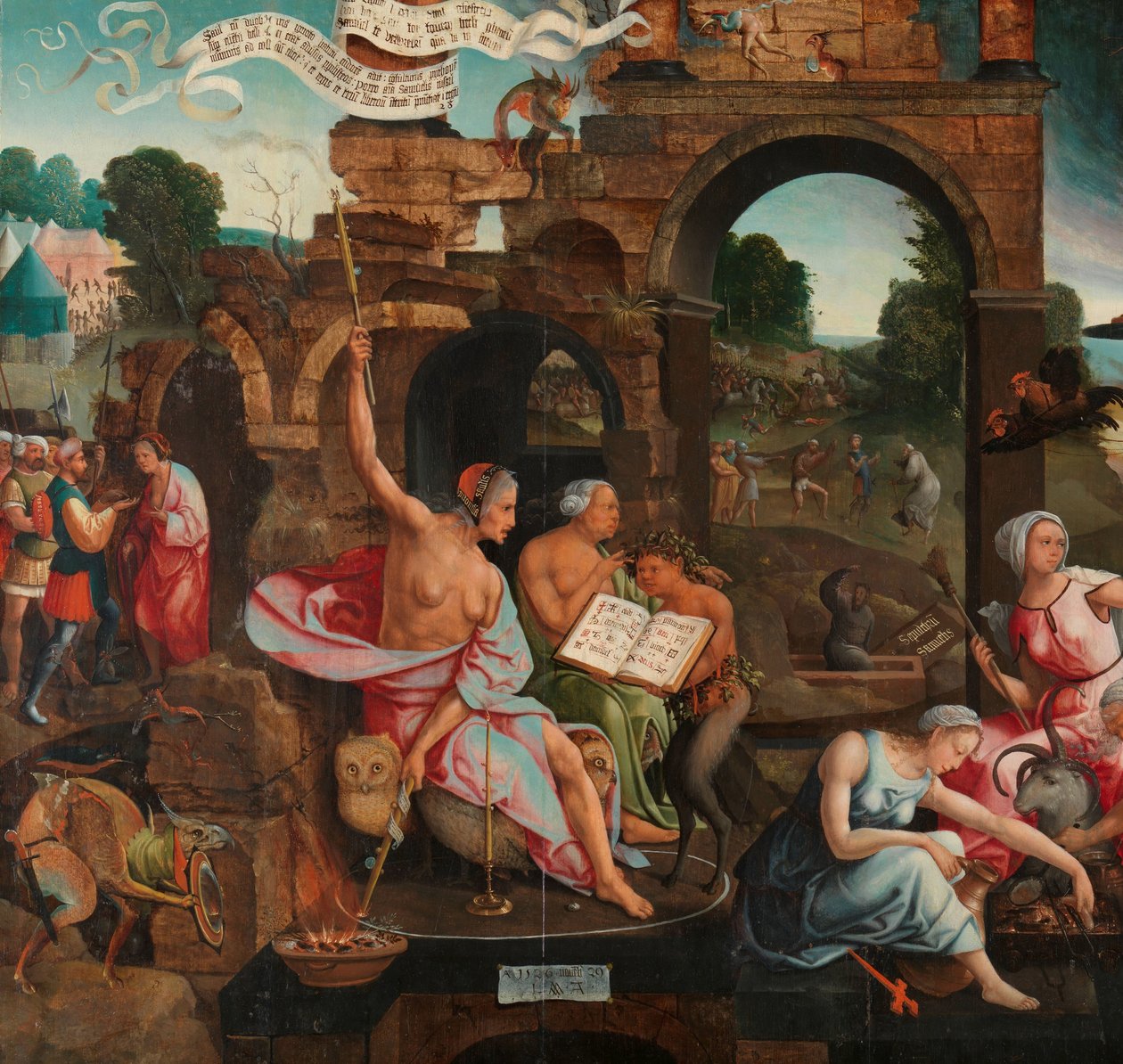 Saul ve Endor Cadısı by Jacob Cornelisz van Oostsanen