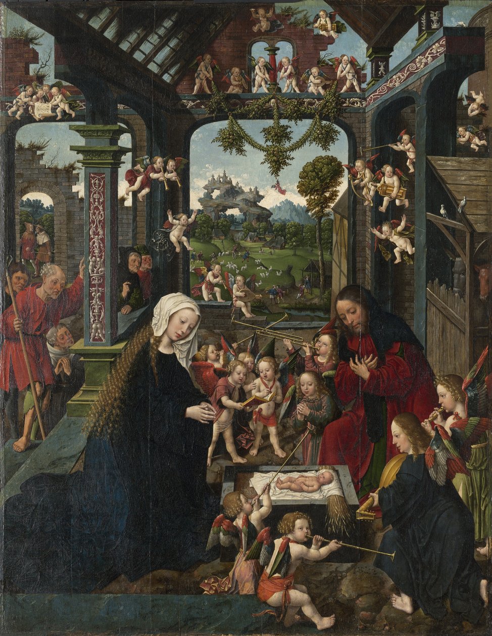 İsa Çocuğunun Tapınması, c.1515 by Jacob Cornelisz van Oostsanen