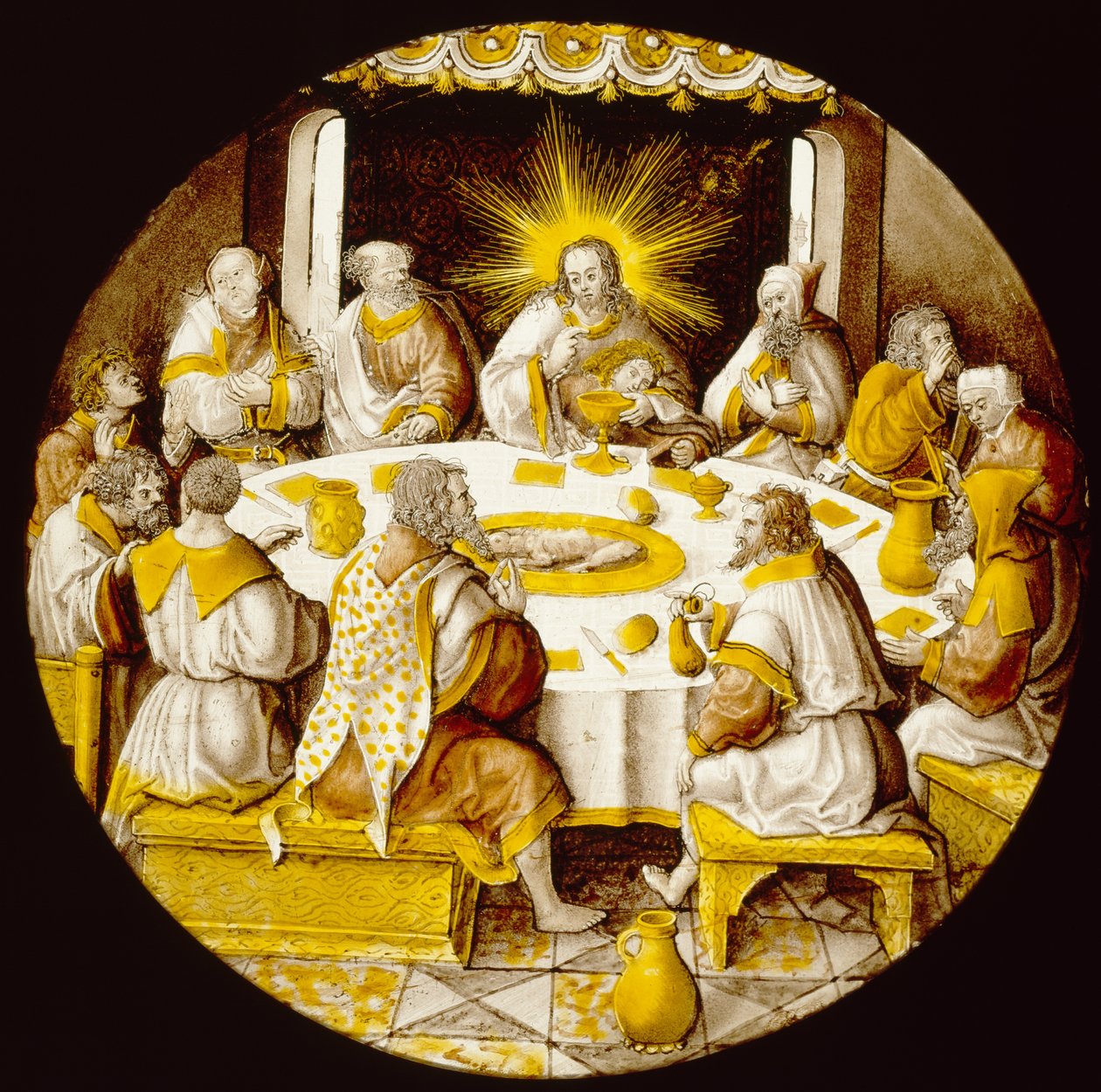 Son Akşam Yemeği by Jacob Cornelisz van Oostsanen