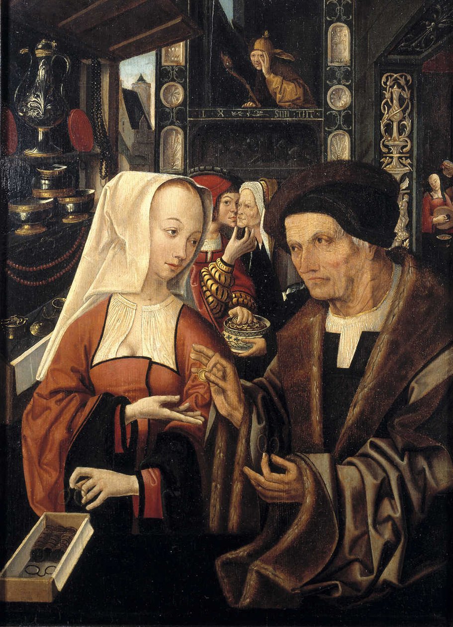 Gözlük Satıcısı by Jacob Cornelisz van Oostsanen