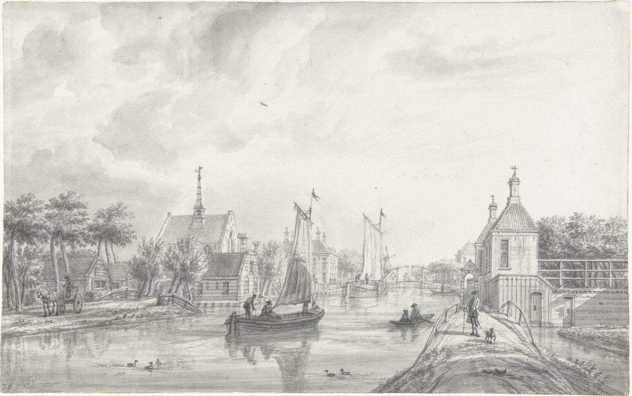 Leiderdorp'ta yüz by Jacob Elias La Fargue