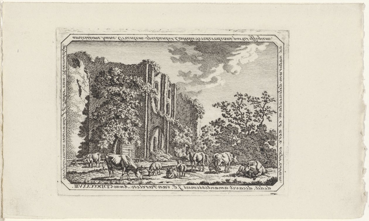 Brederode harabelerinde sığır by Jacob Elias van Varelen