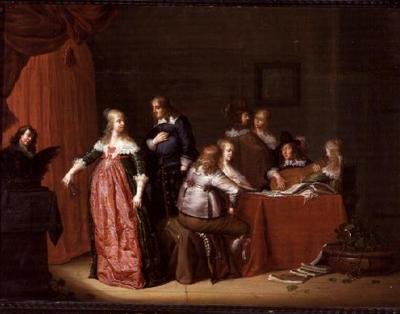 Bir İç Parti by Jacob F. van der (follower of) Merck