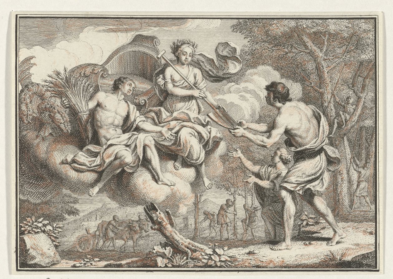 Ceres, Virgil'in Bucolia'sındaki Köylü Temsillerinde Görünüyor (dizi başlığı) by Jacob Folkema