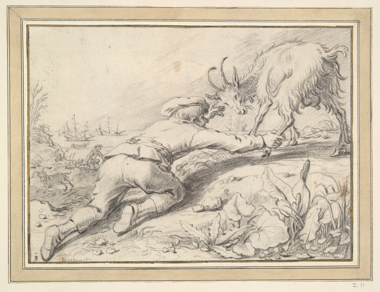 Bir keçi yakalayan çocuk by Jacob Gerritsz Cuyp