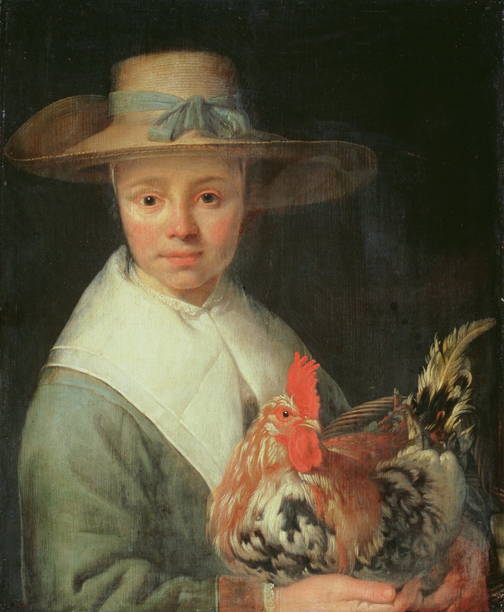 Horozlu Kız by Jacob Gerritsz Cuyp