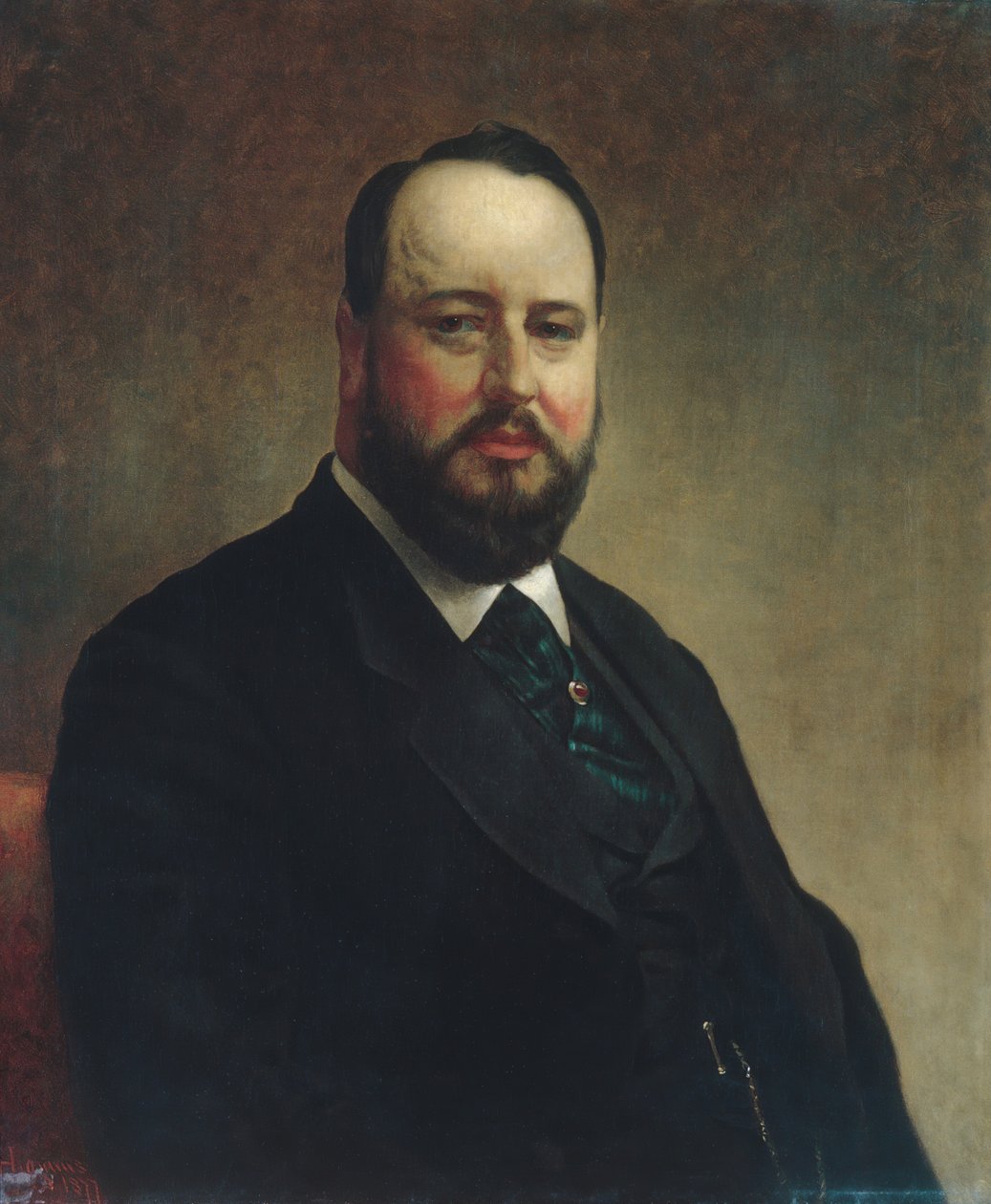 Joseph W. Drexel, 1877. by Jacob Hart Lazarus