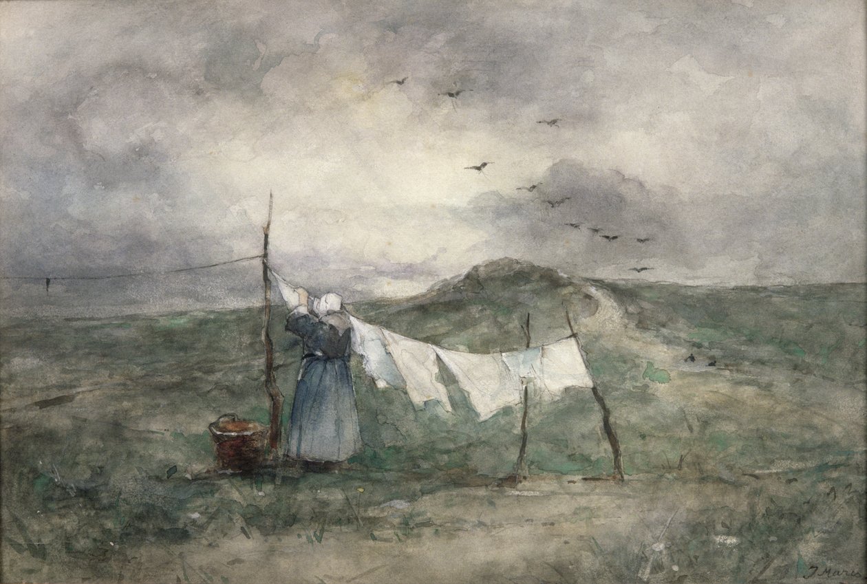 Yıkama Günü (kağıt üzerinde wc) by Jacob Henricus or Hendricus Maris