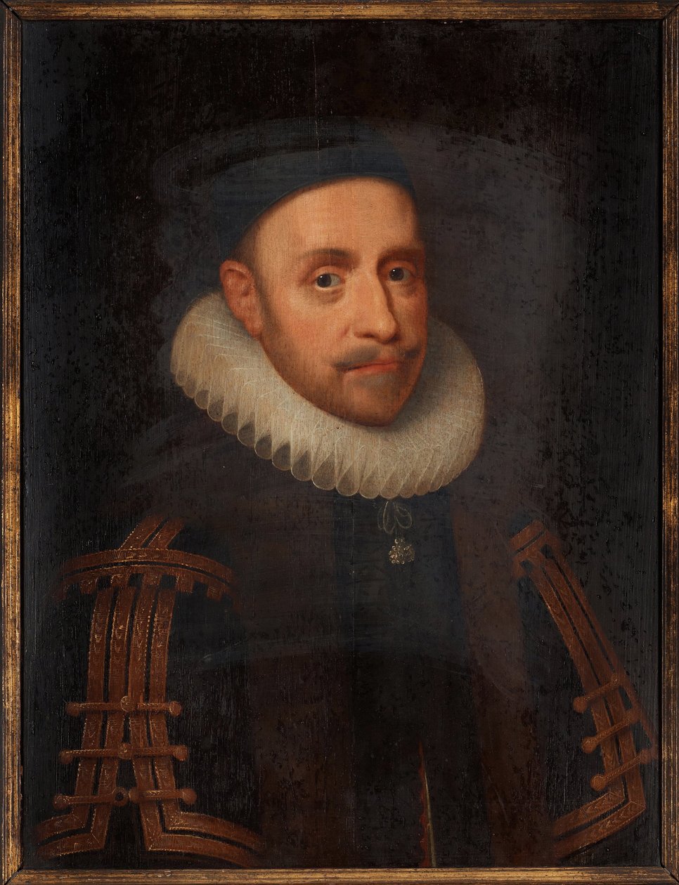 Gustave II Adolphe de Suede (1594-1632) - Peinture de Jacob Hoefnagel (1575-ayet 1630), Krijge sur bois (65x48 cm) by Jacob Hoefnagel
