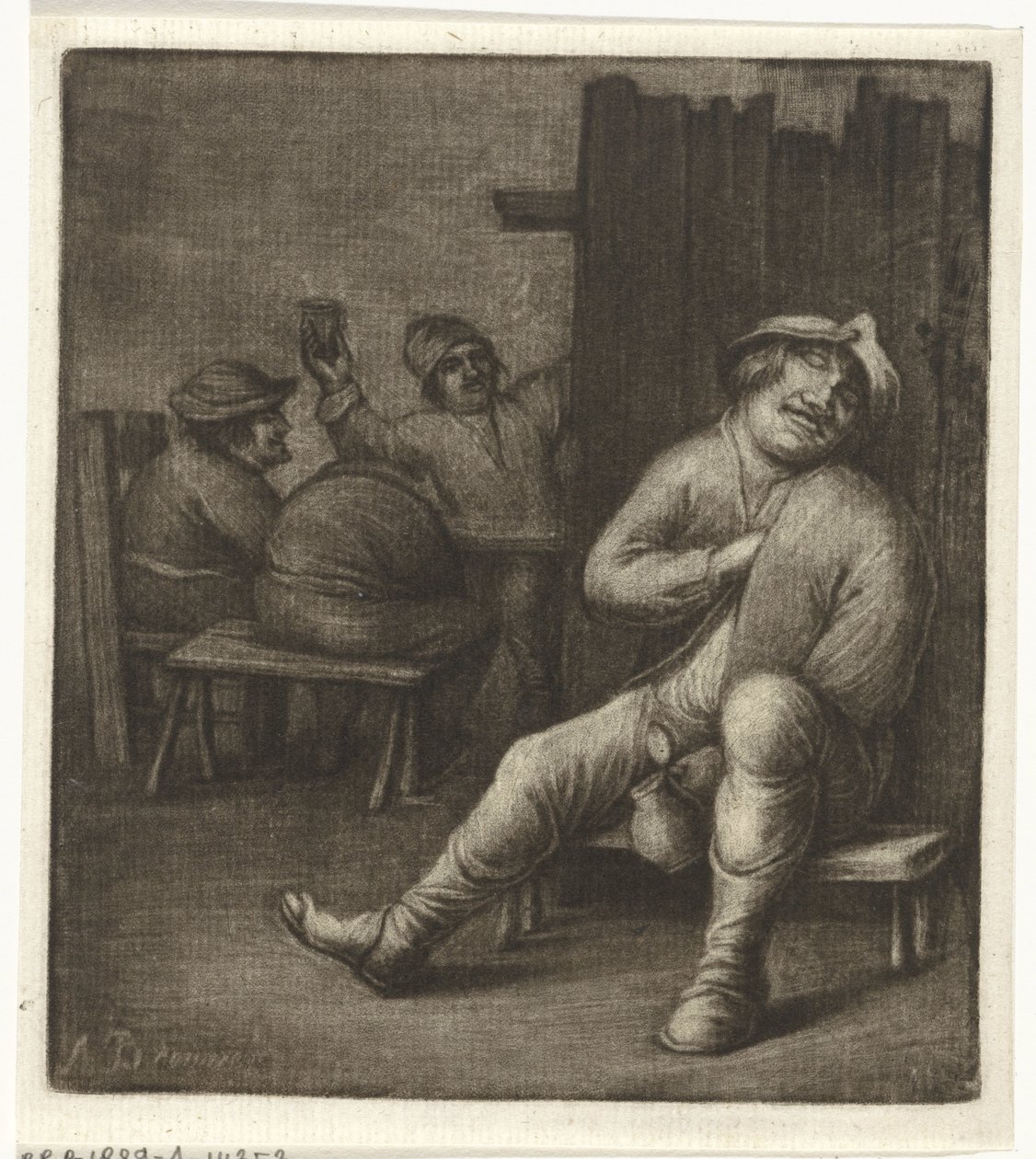Bir handa uyuyan adam by Jacob Hoolaart