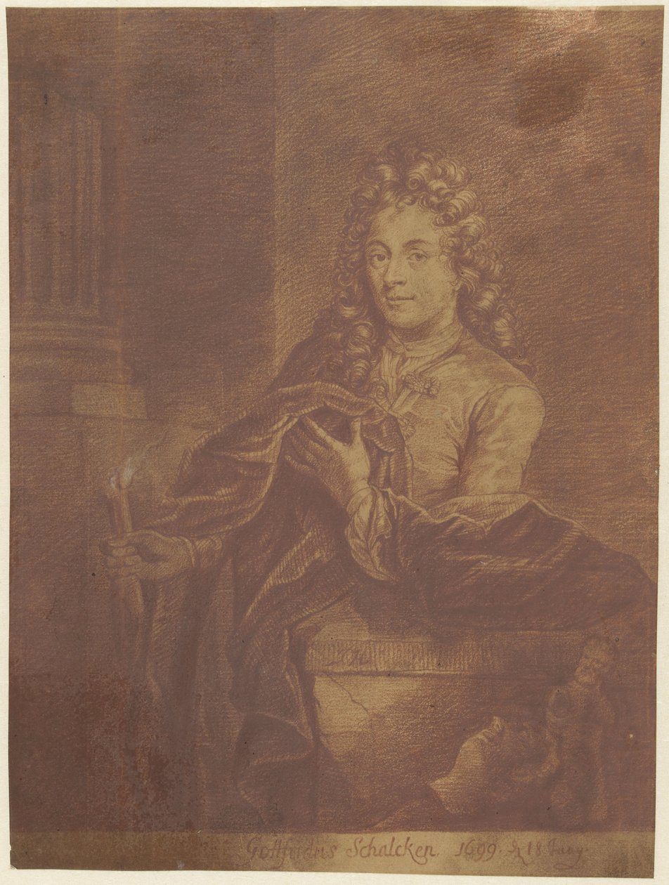 Godfried Schalcken'in Portresi by Jacob Houbraken