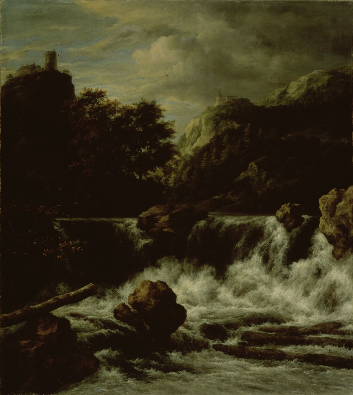 Şelale ile Dağlık Manzara by Jacob van Ruisdael