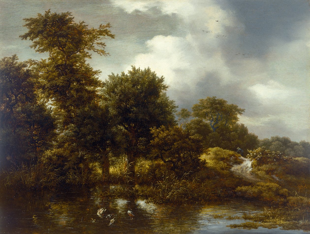 Göletli Ormanlık Bir Manzara, 1640