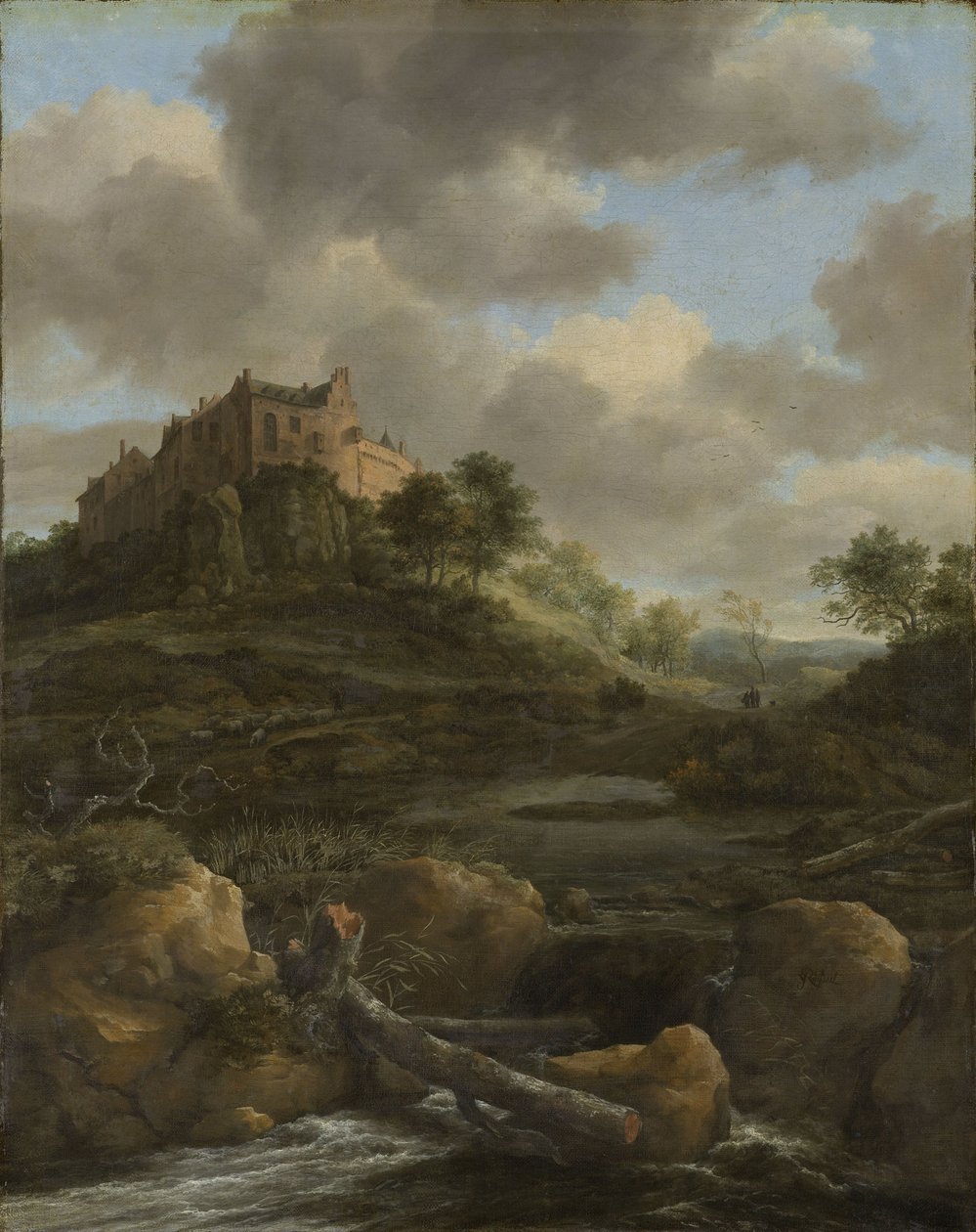 Bentheim Kalesi, 1650-82 by Jacob van Ruisdael