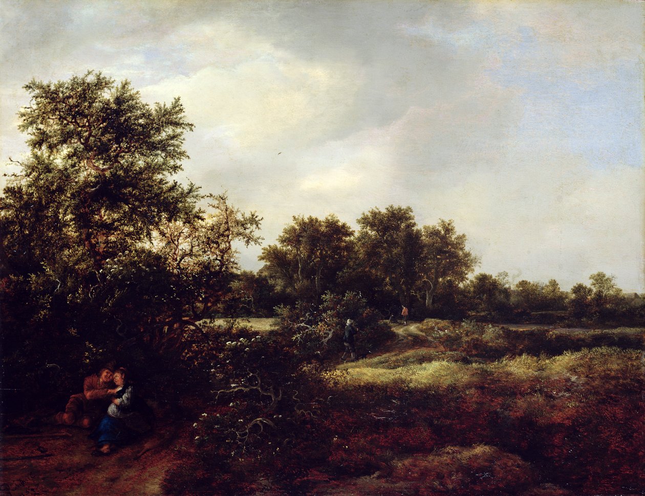 Aşıklar ile Kum Tepesi Manzarası, 1647 by Jacob van Ruisdael