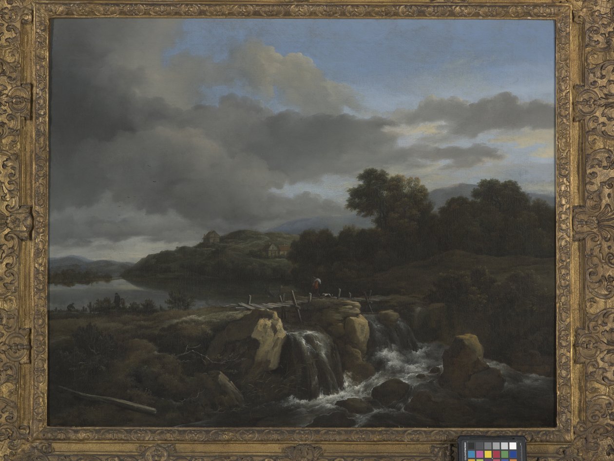 Çağlayanlı Manzara (tuval üzerine yağlıboya) by Jacob van Ruisdael
